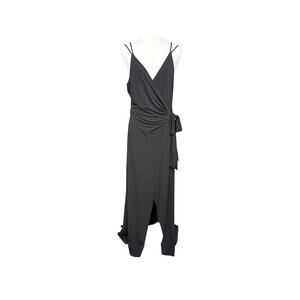 NWT Express Women's wrap Black elegant Formal Maxi dress size large